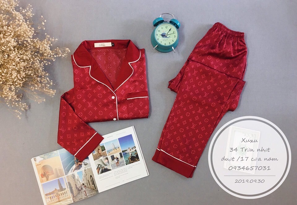 Đồ bộ pijama lụa gấm hàng cao cấp