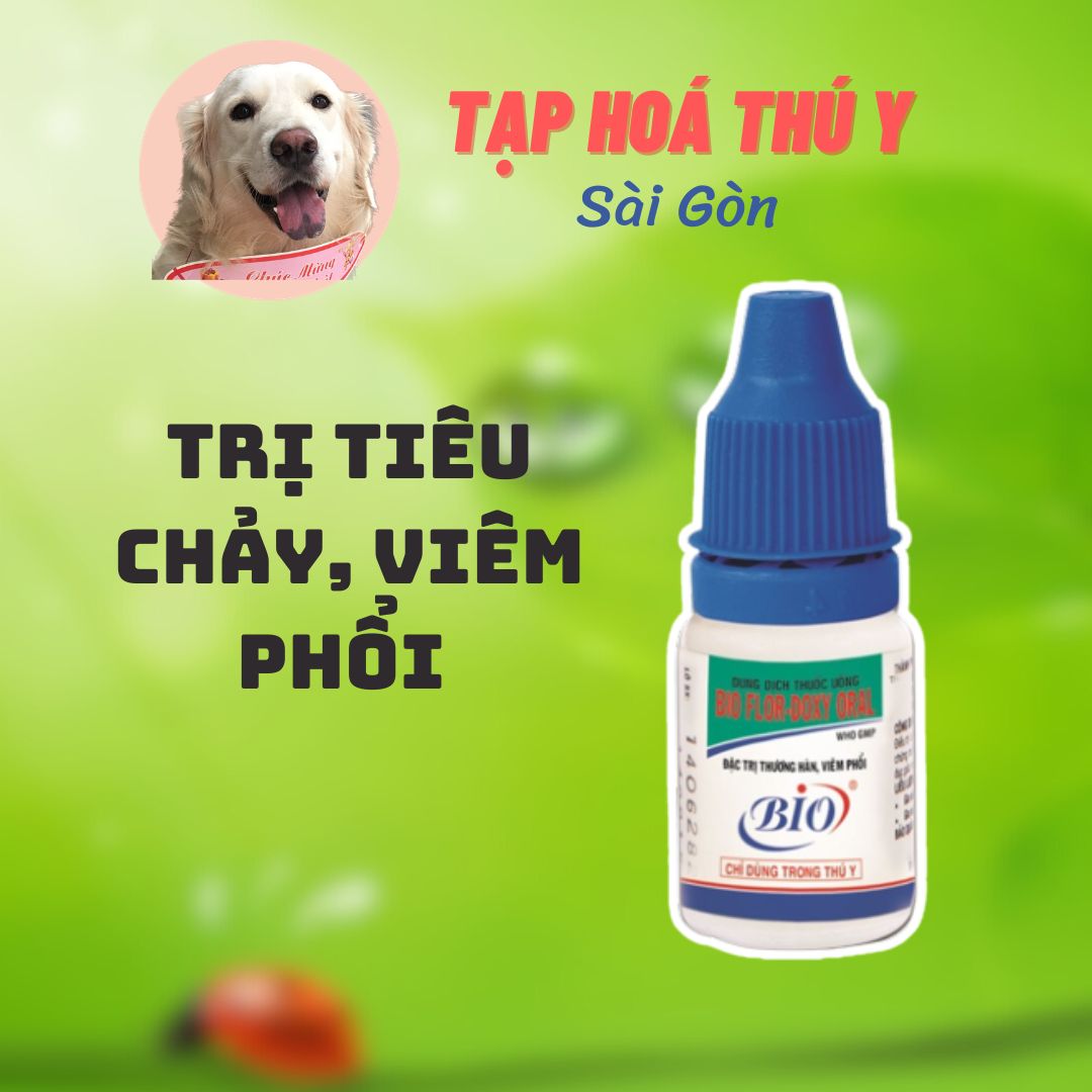 Bio flor doxy oral 10ml - trị thương hàn, viêm phổi cho thú