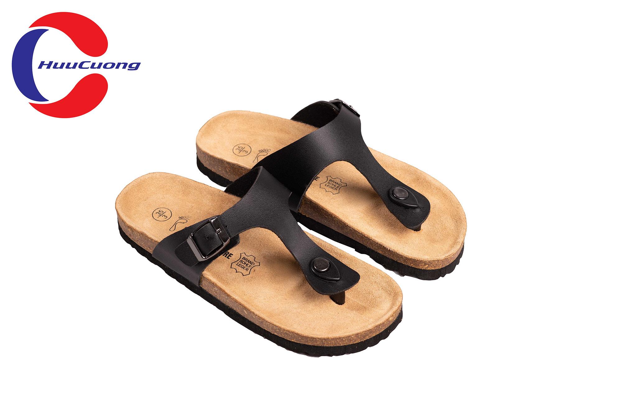 Dép sandal kẹp ngón nam nữ đế trấu