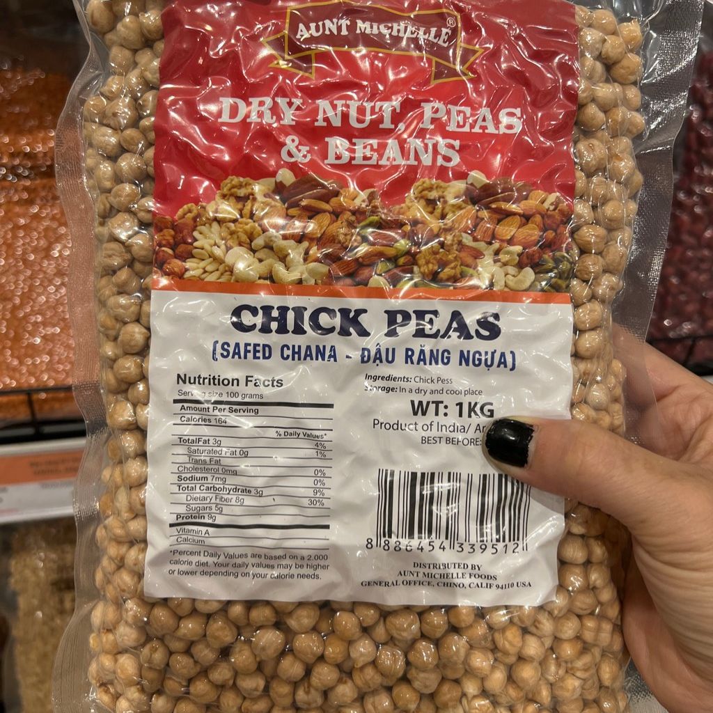 Đậu Gà Tươi Nguyên Chất - Hạt Dinh Dưỡng, Nấu Ăn, Hầm Súp, Làm Salad, Làm Bánh - CHICKPEA The Nuts Valley