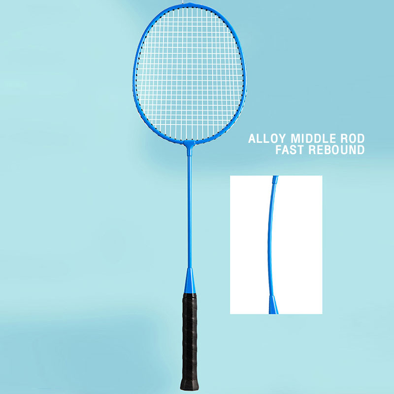 SBART Beginner Badminton Racket Family Fun Teen Resistant Durable Racket Set