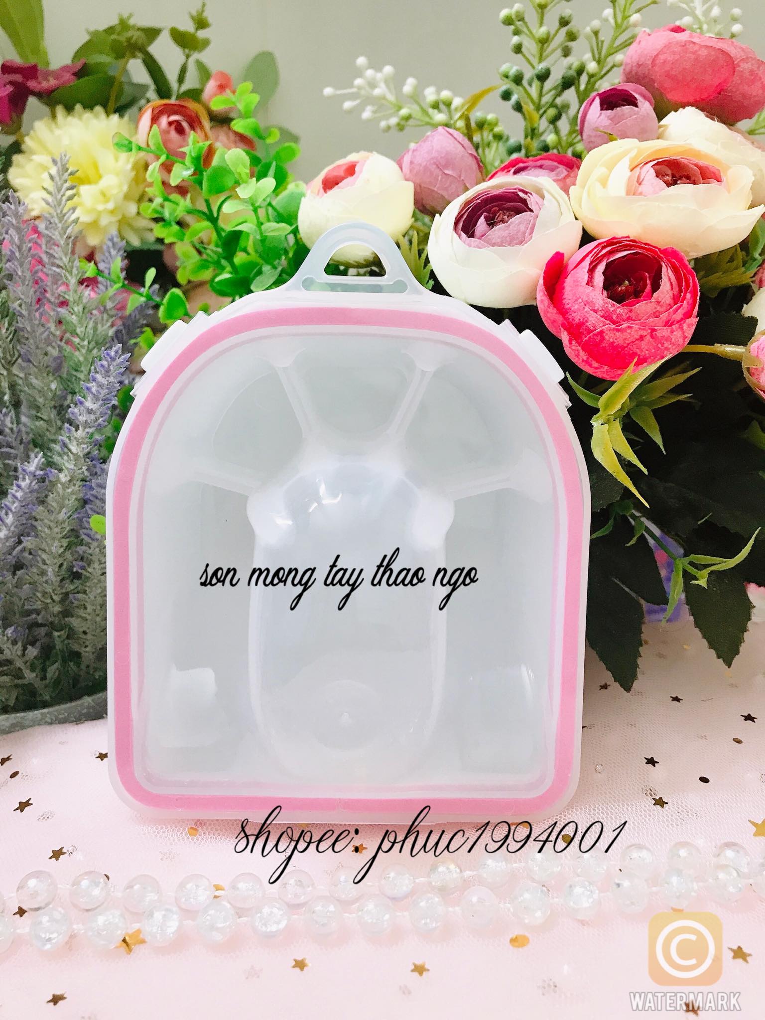 Bát ngâm tay làm nail , Bát Nhựa 2 lớp loại siêu bền