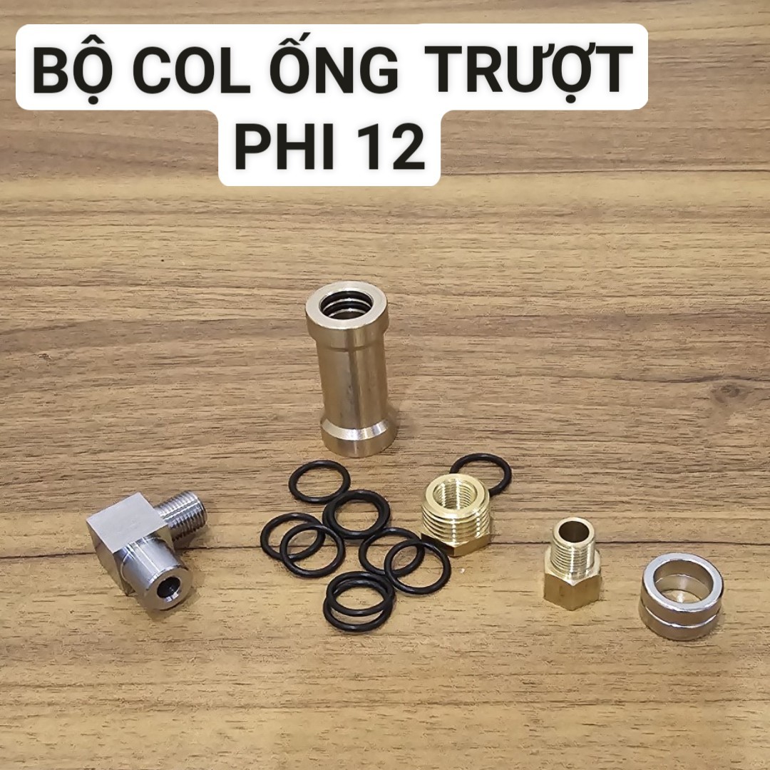 combo co L và ống trượt thủy lực 12mm