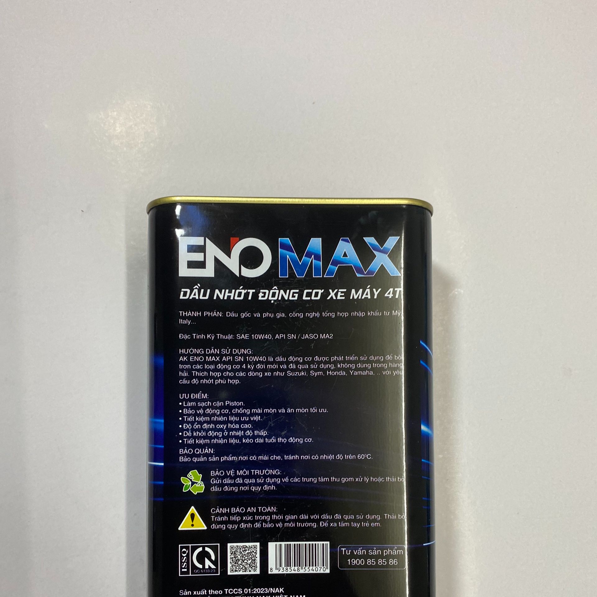 NHỚT LON XE SỐ AK POWER FULL (10w40 | JAS O : MA2 | API: SN)