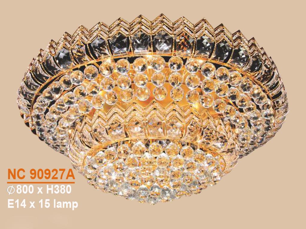 [Trả góp 0%] Đèn mâm ốp trần - pha lê trang trí VKT-NC-90927A