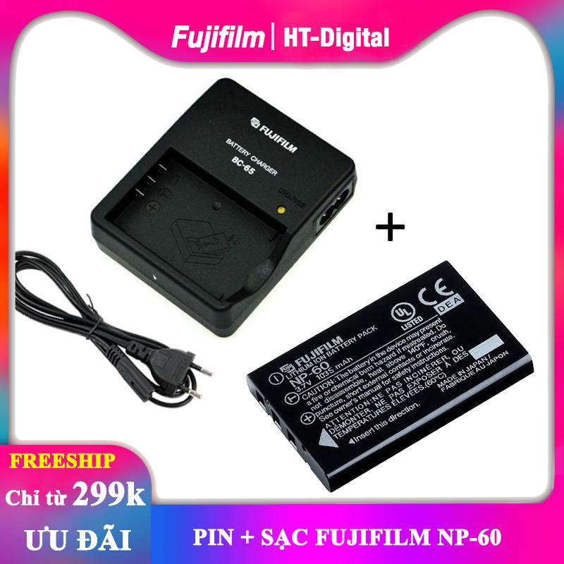 Battery + Charger for Fujifilm Np-60 Camera