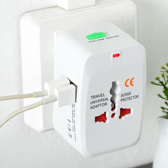 Ổ Cắm chuyển đổi Đa Năng Du Lịch có cổng sạc USB