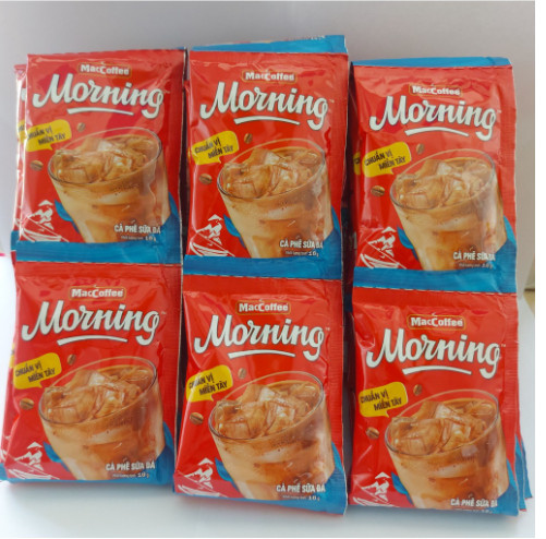 Cà phê sữa đá Morning (Dây 12 gói x 16g) 02.2024
