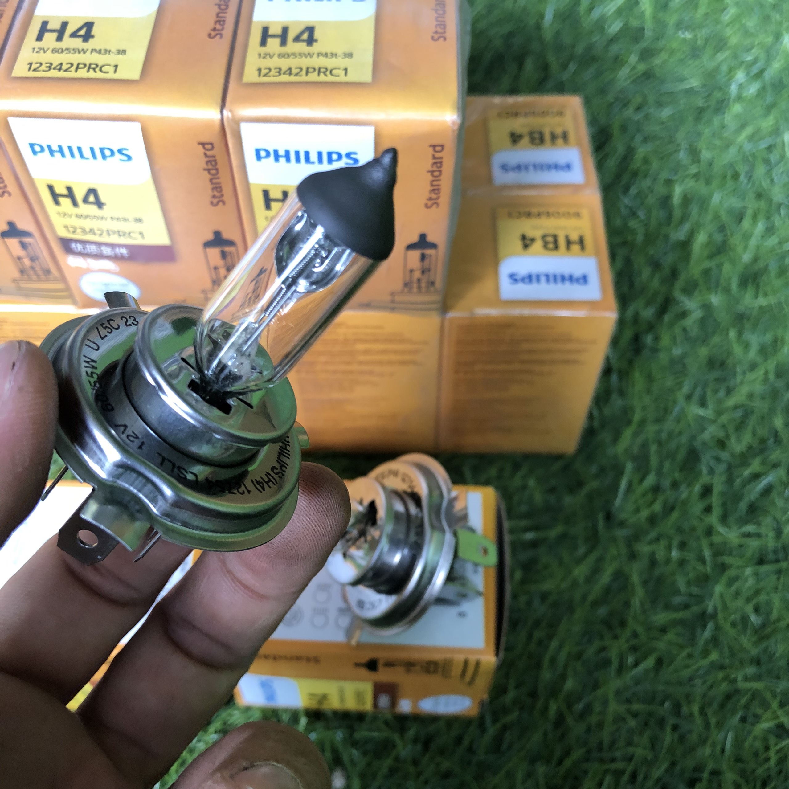 BÓNG ĐÈN PHA COS Ô TÔ CHÂN H4 12V