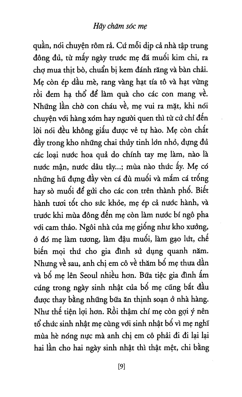 Sách - Hãy Chăm Sóc Mẹ - Shin Kyung-Sook