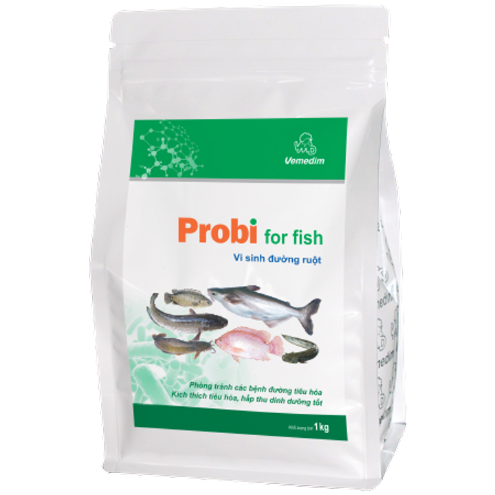 Vemedim Probi for Fish 1KG - Phòng tránh các bệnh đường tiêu hóa Kích thích tiêu hóa, hấp thu dinh dưỡng tốt