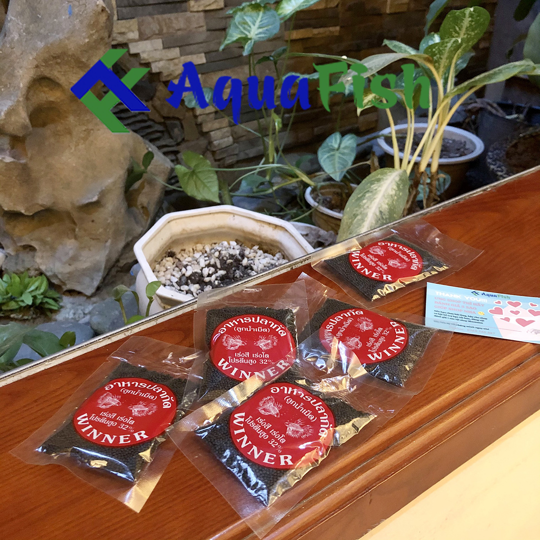Combo 3 gói thức ăn cho cá betta, cá chọi hiệu Winner (lăng quăng sấy khô)