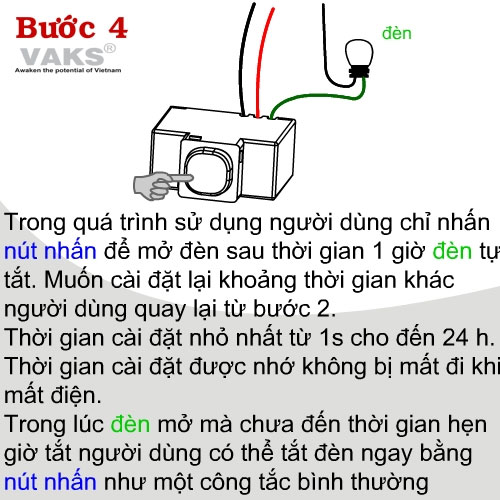 02 cái Công Tắc Hẹn Giờ lùi TPE TM3F - 220V AC, 1000W - SX tại VN