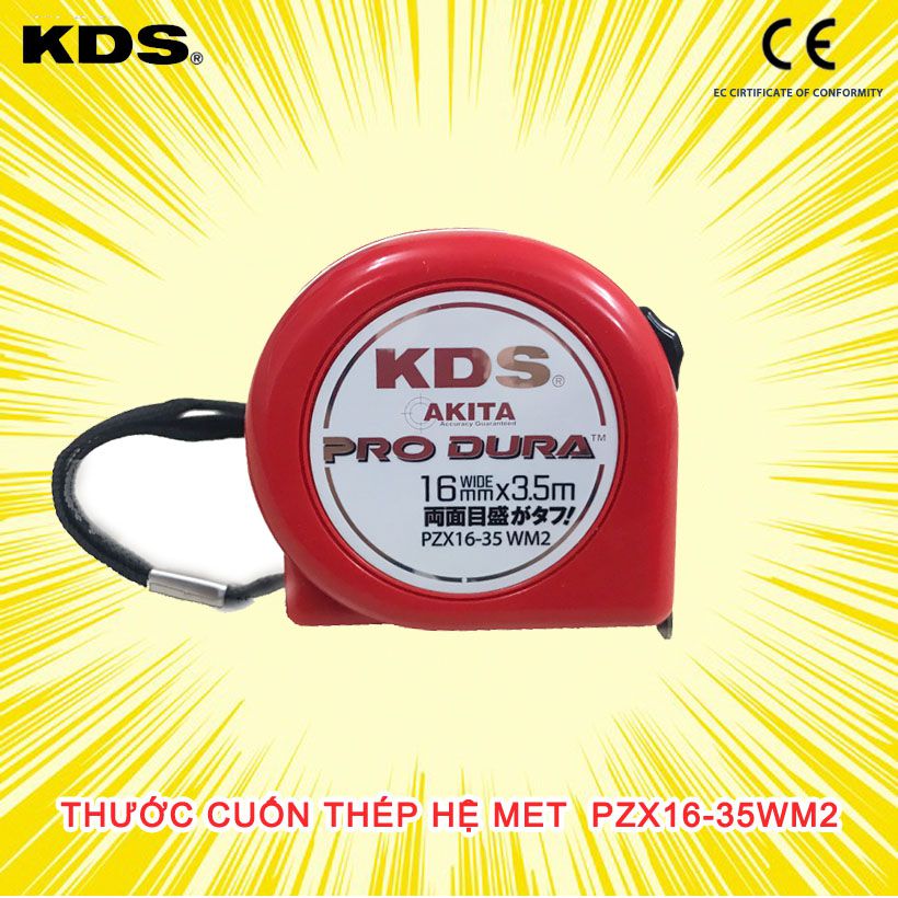 Thước cuốn thép 3.5m KDS PZX16-35WM2