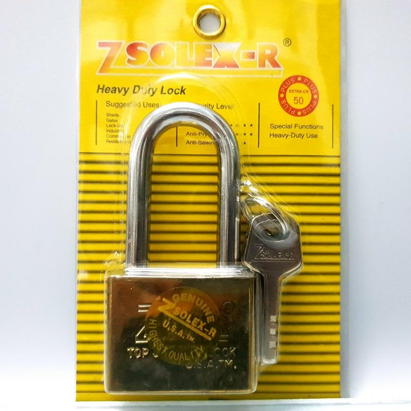 Ổ Khóa treo chìa Zsolex 50mm móc dài