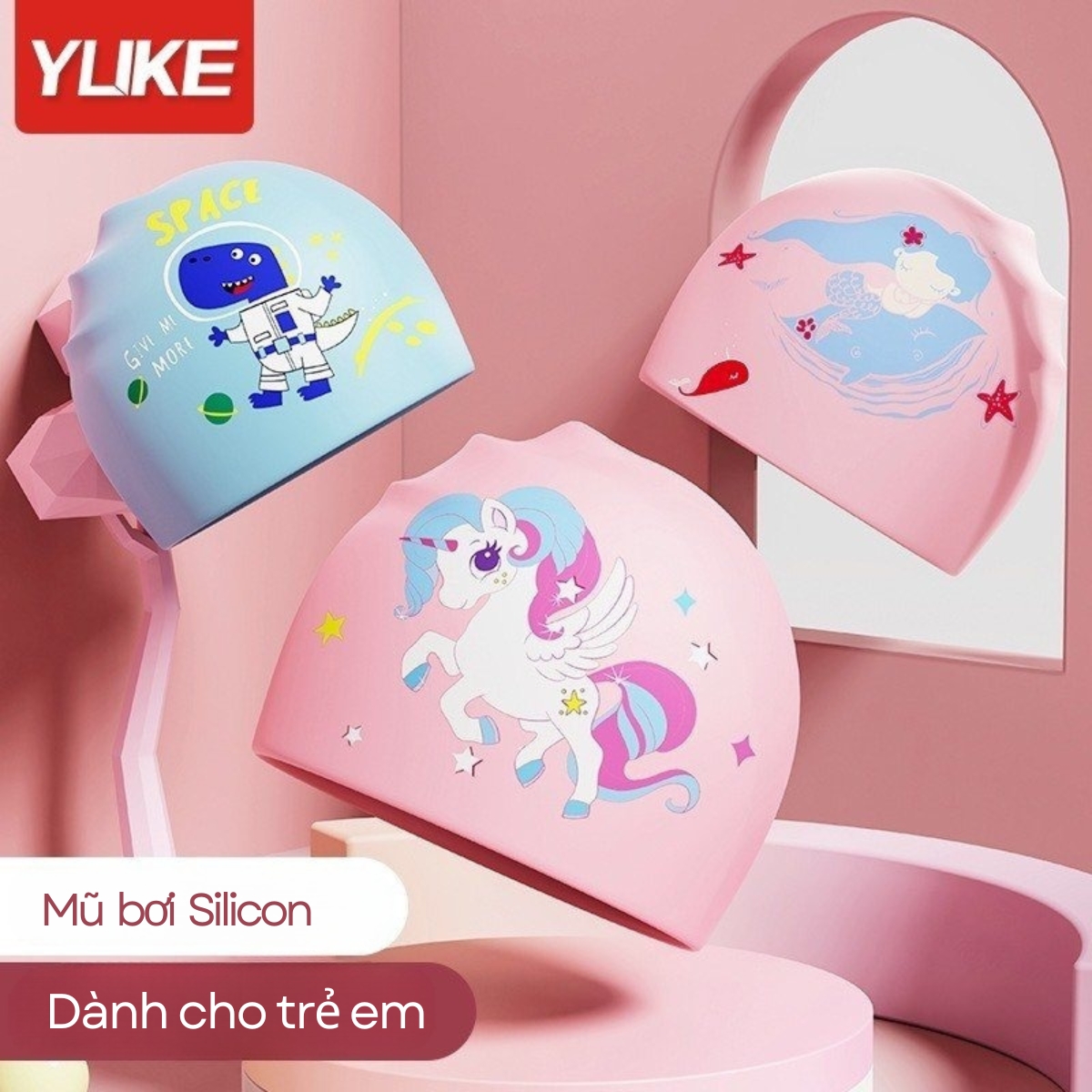 Nón bơi Silicon cho trẻ em