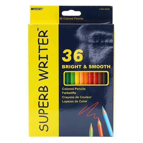 Bộ Chì Tô 36 Màu Superb Writer 4100-36CB (Hộp Giấy)