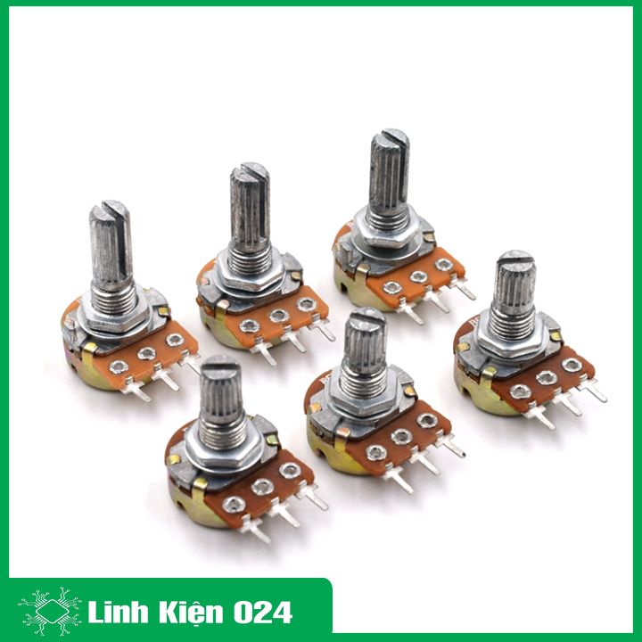 Chiết áp đơn 2K, biến trở volume WH148 3 chân