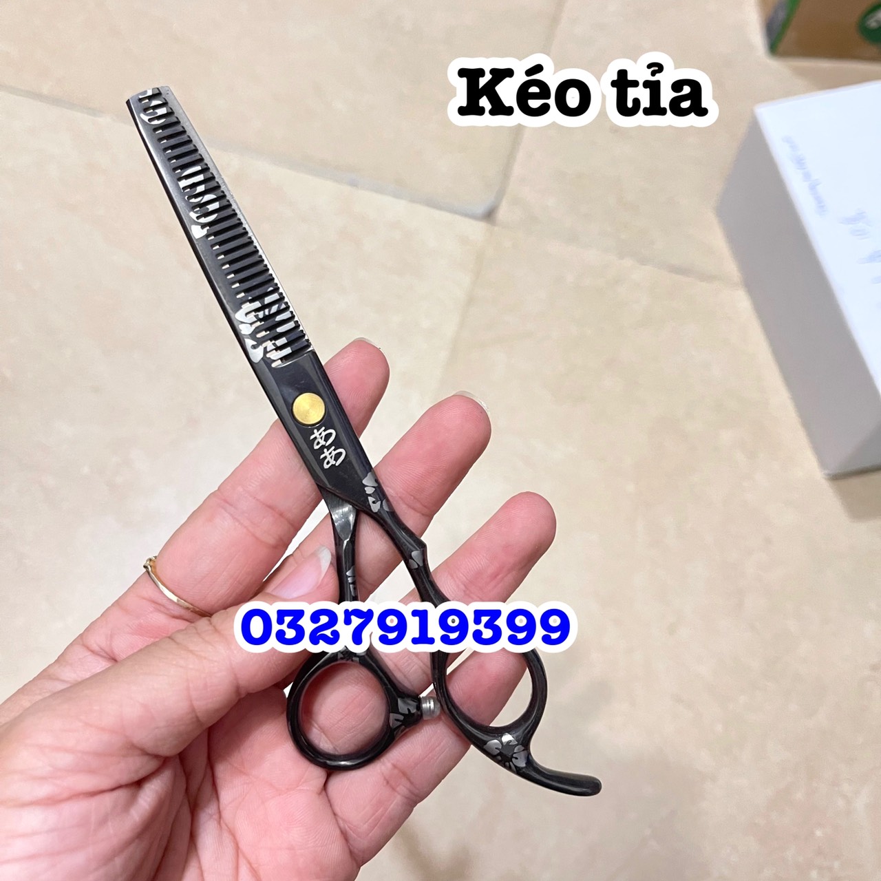 Bộ kéo cắt tỉa tóc Nhật 6.0 ( kéo hoa )