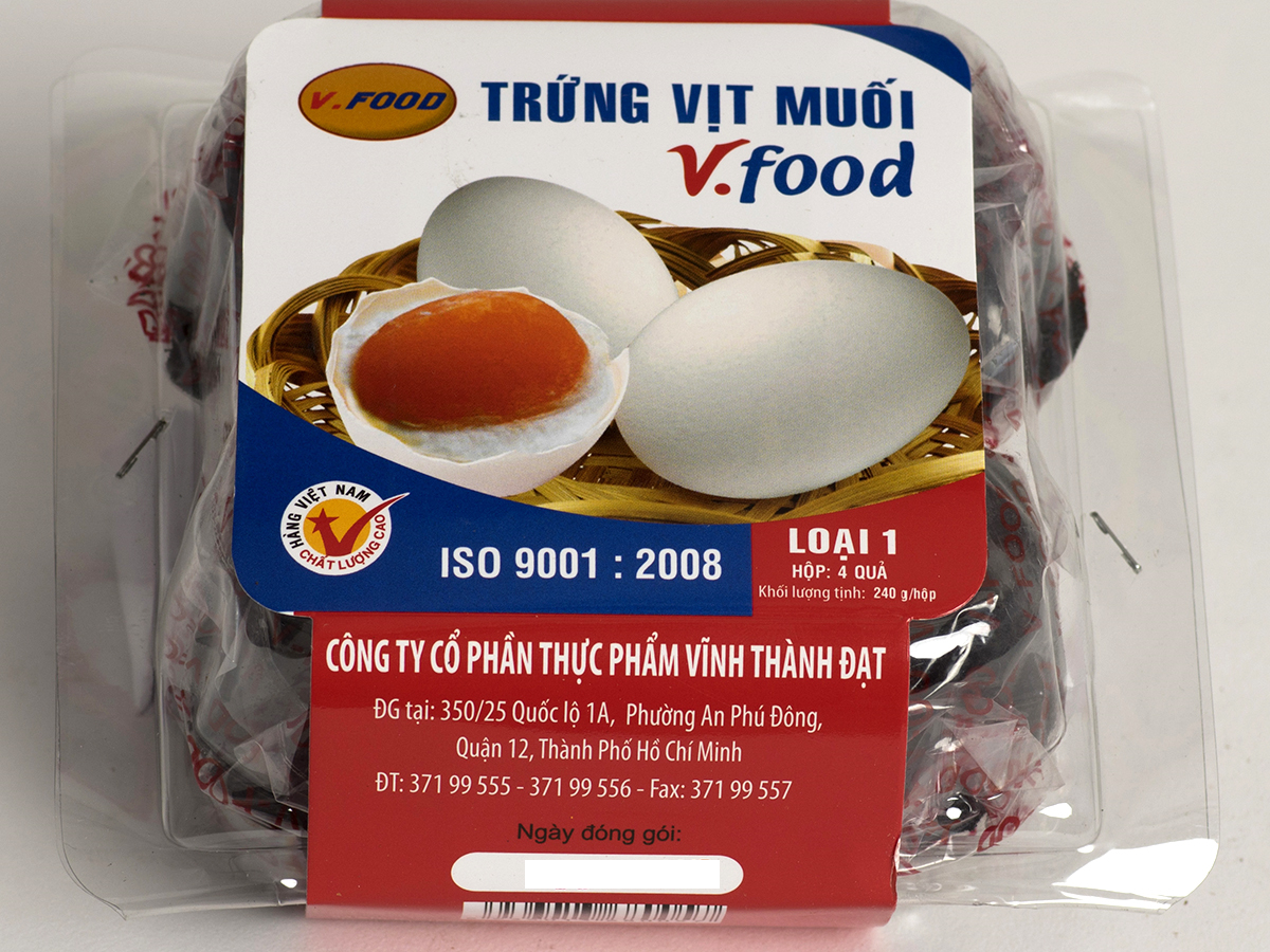 [GIÁ CỰC TỐT] Trứng vịt muối - Vĩnh Thành Đạt (4 Quả/Hộp)