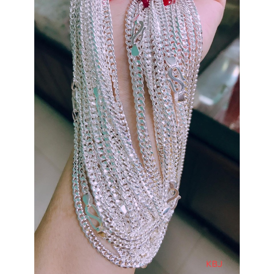 Dây đơn kép cho bé nam bạc 3.5 chỉ