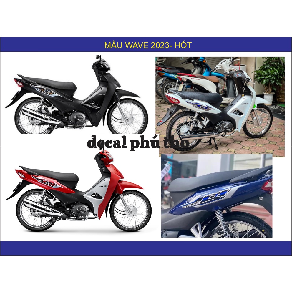 Tem rời wave anpha 2023- mẫu giả zin 110cc