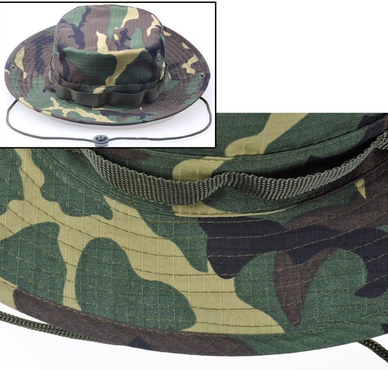 [HCM]Nón Lính Rộng Vành Bucket Hat Camo