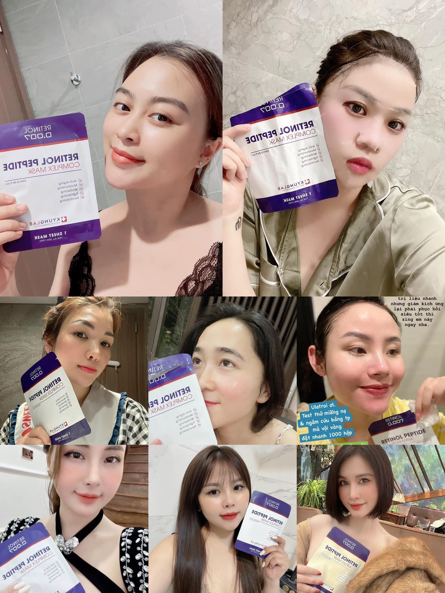 Mặt nạ Retinol Kyung Lab Peptide Complex Mask hộp 3 miếng