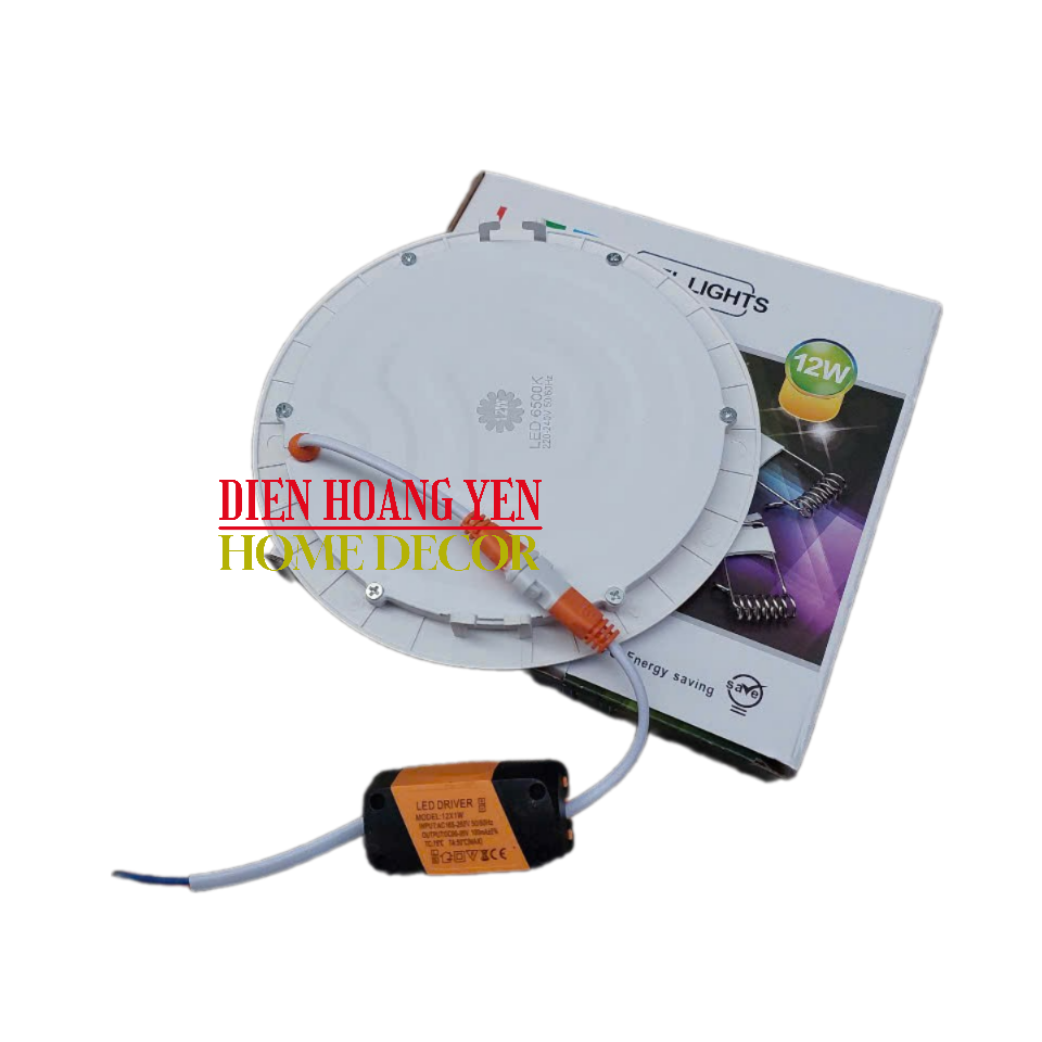 Bộ 10 đèn led âm trần siêu mỏng 12w