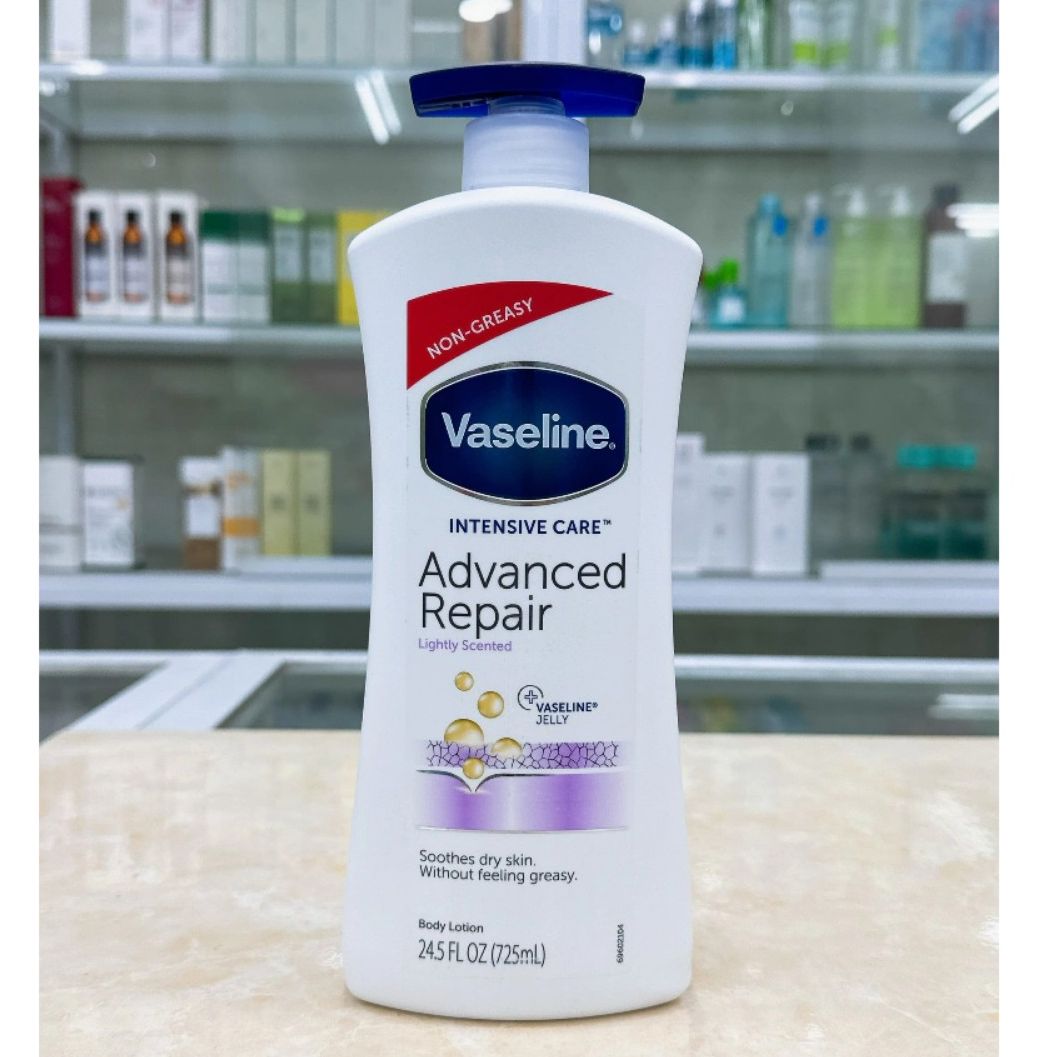 Sữa Dưỡng Thể Vaseline Làm Trắng, Mịn, Ẩm Cho Da Intensive Care Advanced Repair 725Ml