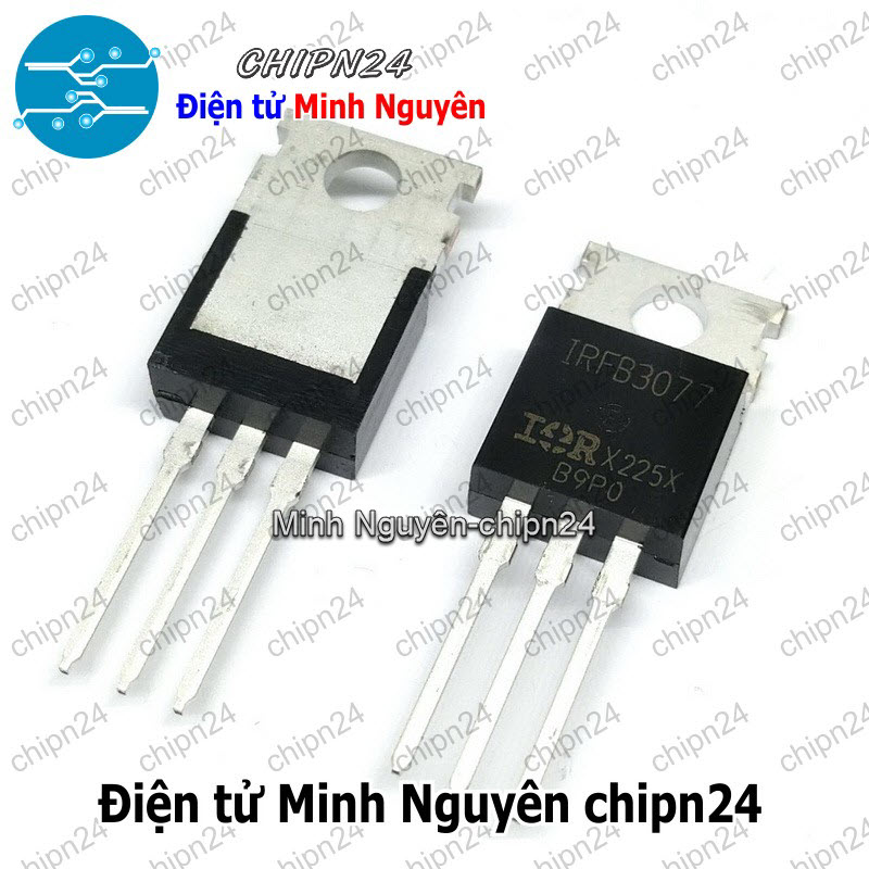[1 con] (KT1) Mosfet IRFB3077 TO-220 120A 75V Kênh N (IRFB3077PBF) - HH006916