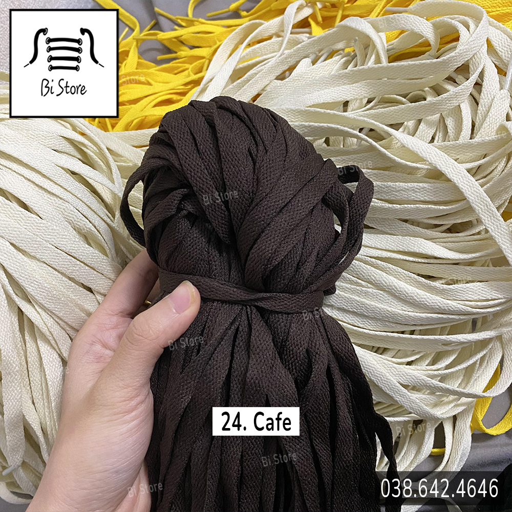 [Bảng 29 màu] [16 - 30] Dây giày dẹt Nike AF1 (Air Force 1), Jordan, Adidas, Vans, Converse,... dành cho tất cả các loại giày thể thao / sneaker nam nữ cổ ngắn + cổ cao (BÁN THEO CẶP)