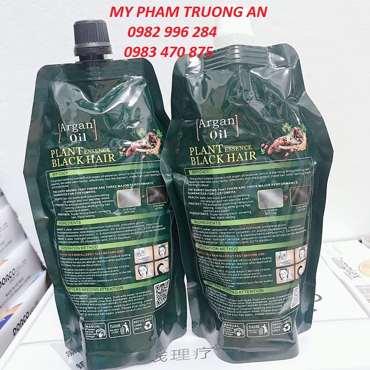 Nhuộm mẫu mới- Thuốc nhuộm tóc đen phủ bạc bibop