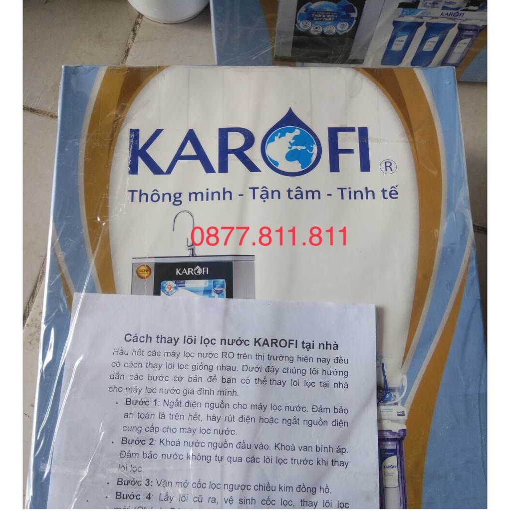 Lõi lọc thô số 123 Karofi mẫu mới 2026 - Chính hãng - Karofi Pro tăng gấp 2 công suất lọc