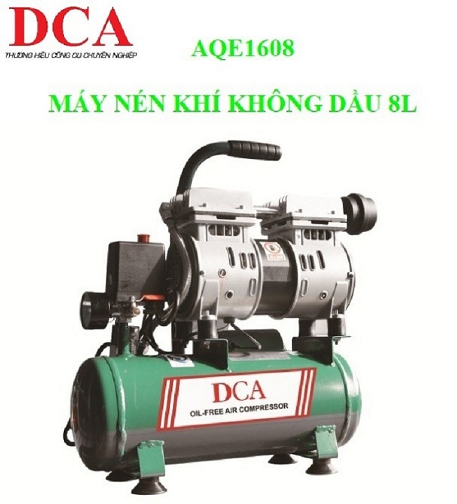 MÁY NÉN KHÍ KHÔNG DẦU 8L DCA AQE1608