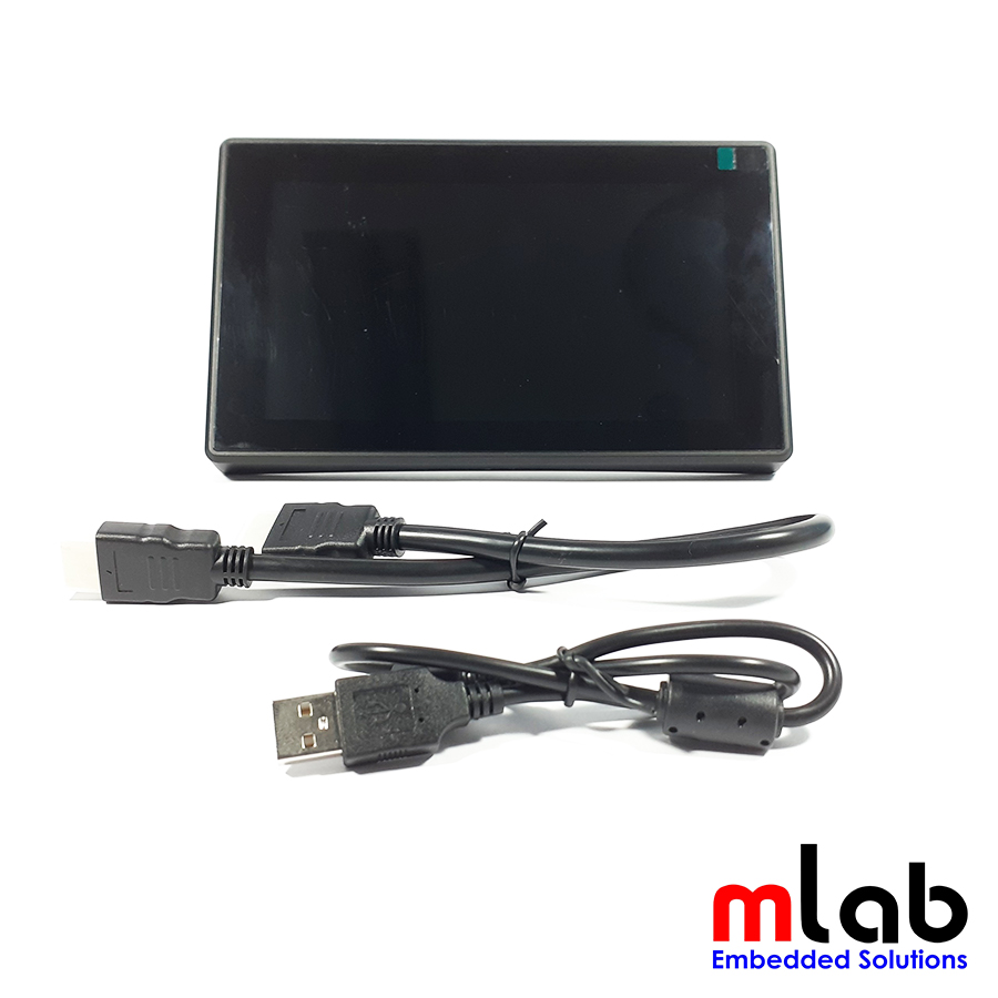 Màn hình LCD 7inch HDMI (H) (with case), 1024x600, IPS, Waveshare