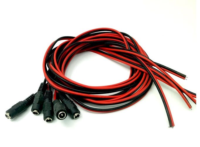 ( 2 cái) Giắc  nguồn-giắc nguồn DC đực ,cái có dây