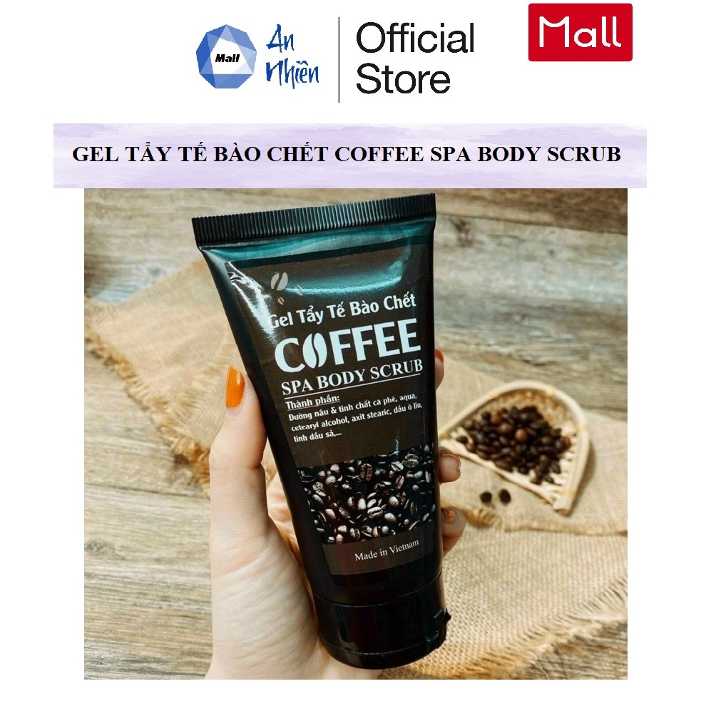 Tẩy tế bào chết cafe - gel tẩy da chết cà phê coffee 150ml - mẫu mới
