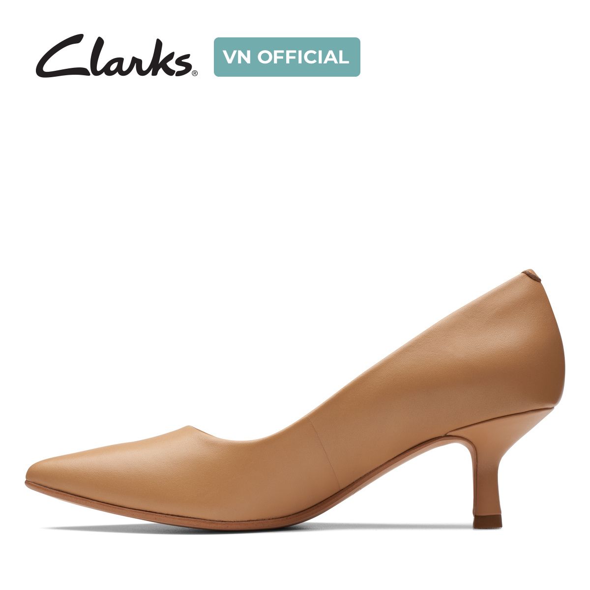 Giày Cao Gót 5.5cm Da Nữ Clarks - Violet55 Rae