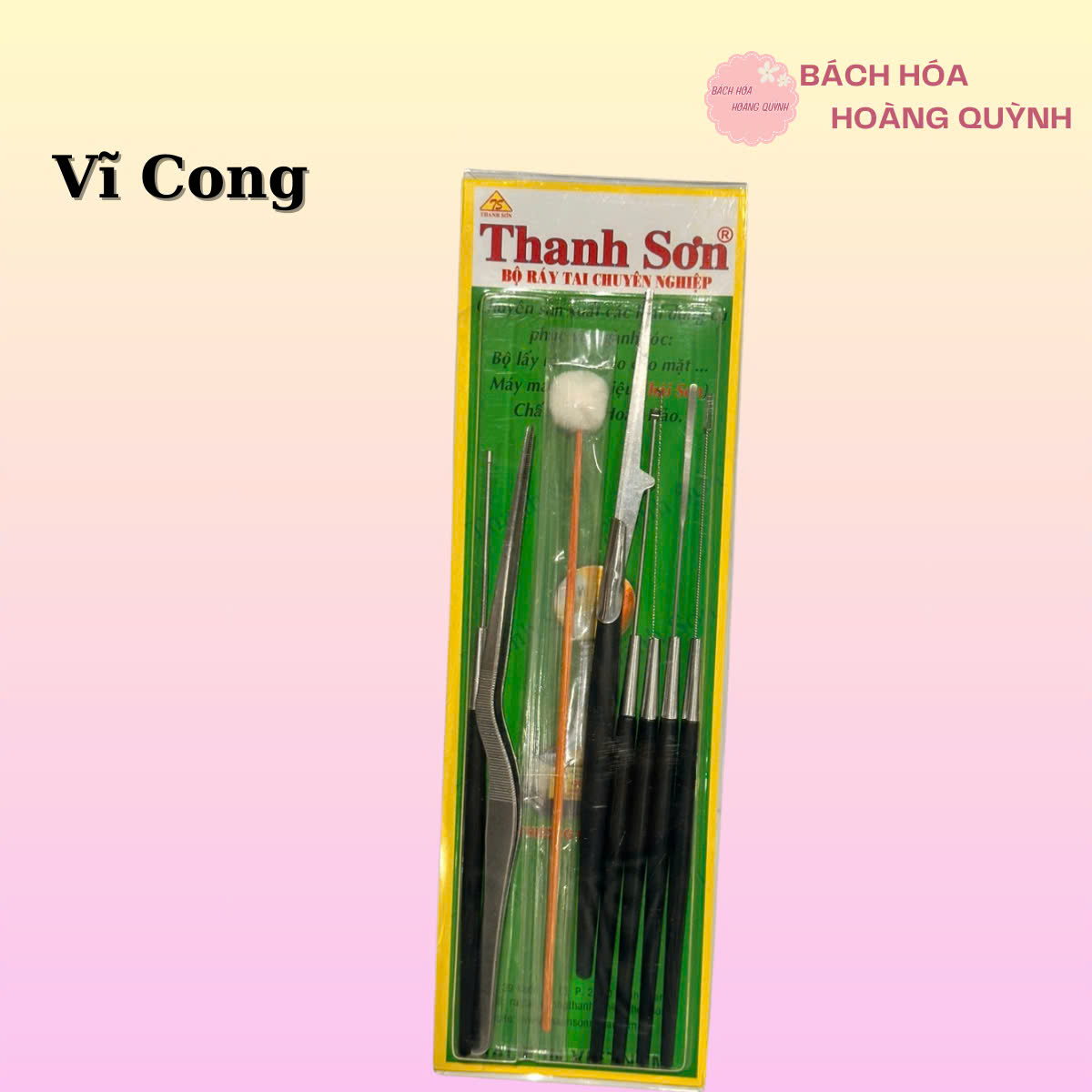 Bộ dụng cụ móc ráy tai - lấy ráy tai cao cấp 8món Thanh Sơn