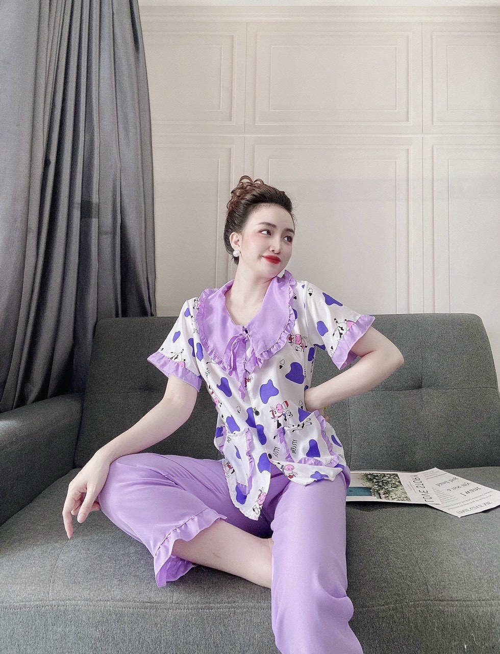 [HCM]Đồ bộ dài kate mịn tiểu thư