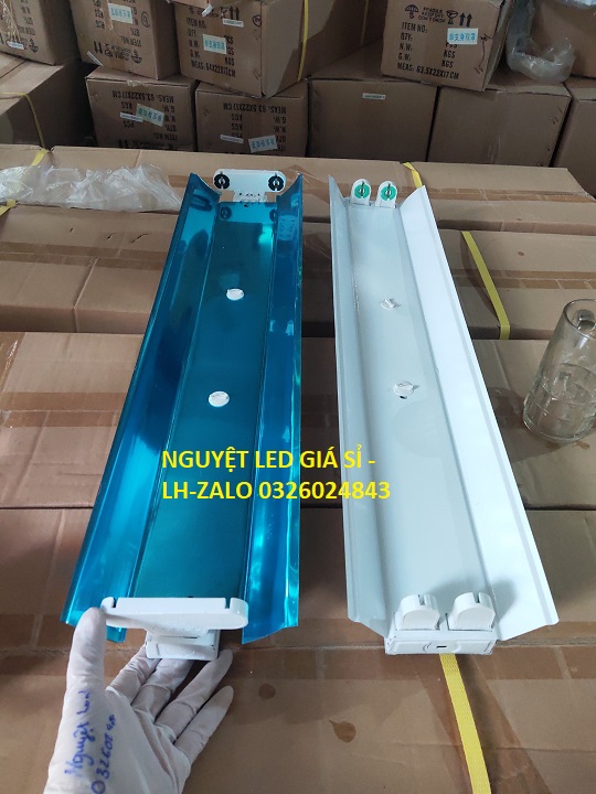 Máng đèn led đôi có choá 2 bóng- kích thước 60cm