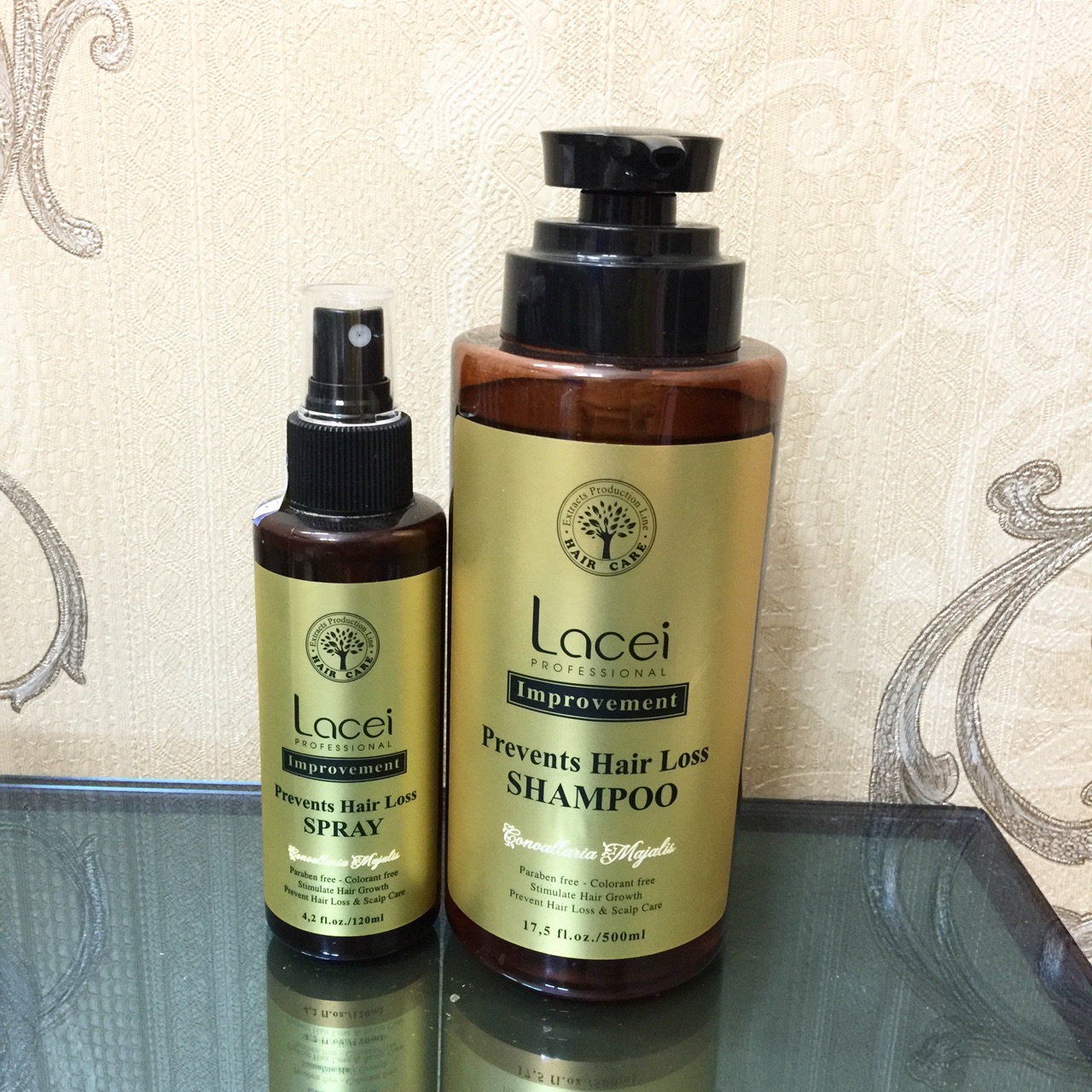 Xịt chống rụng và kích thích mọc tóc lacei 120ml - chính hãng công ty
