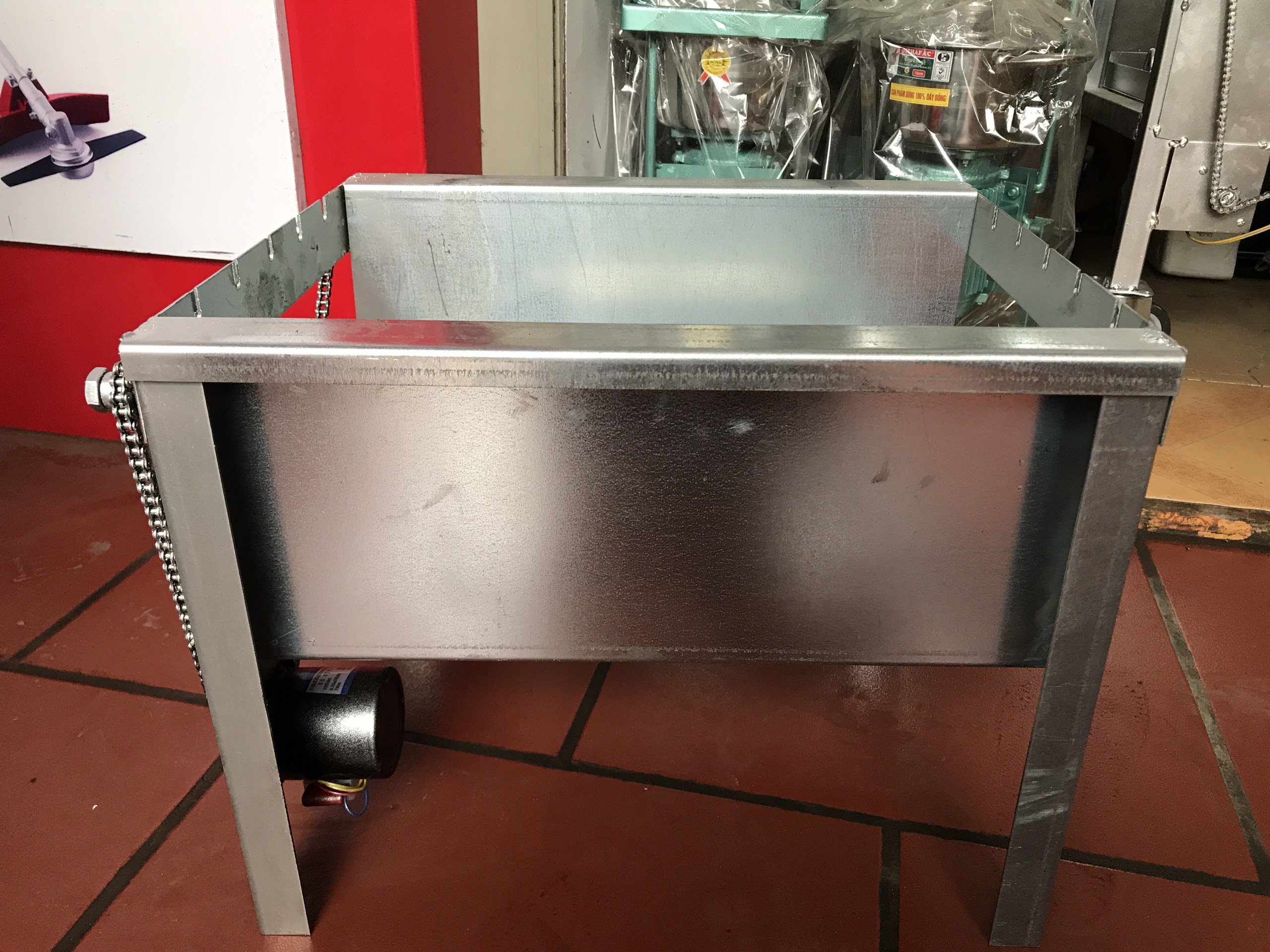 (mô tơ 14W)Bếp Nướng Than Hoa Tự Quay 5 Xiên-tặng kèm 5 xiên đơn và 1 xiên 3