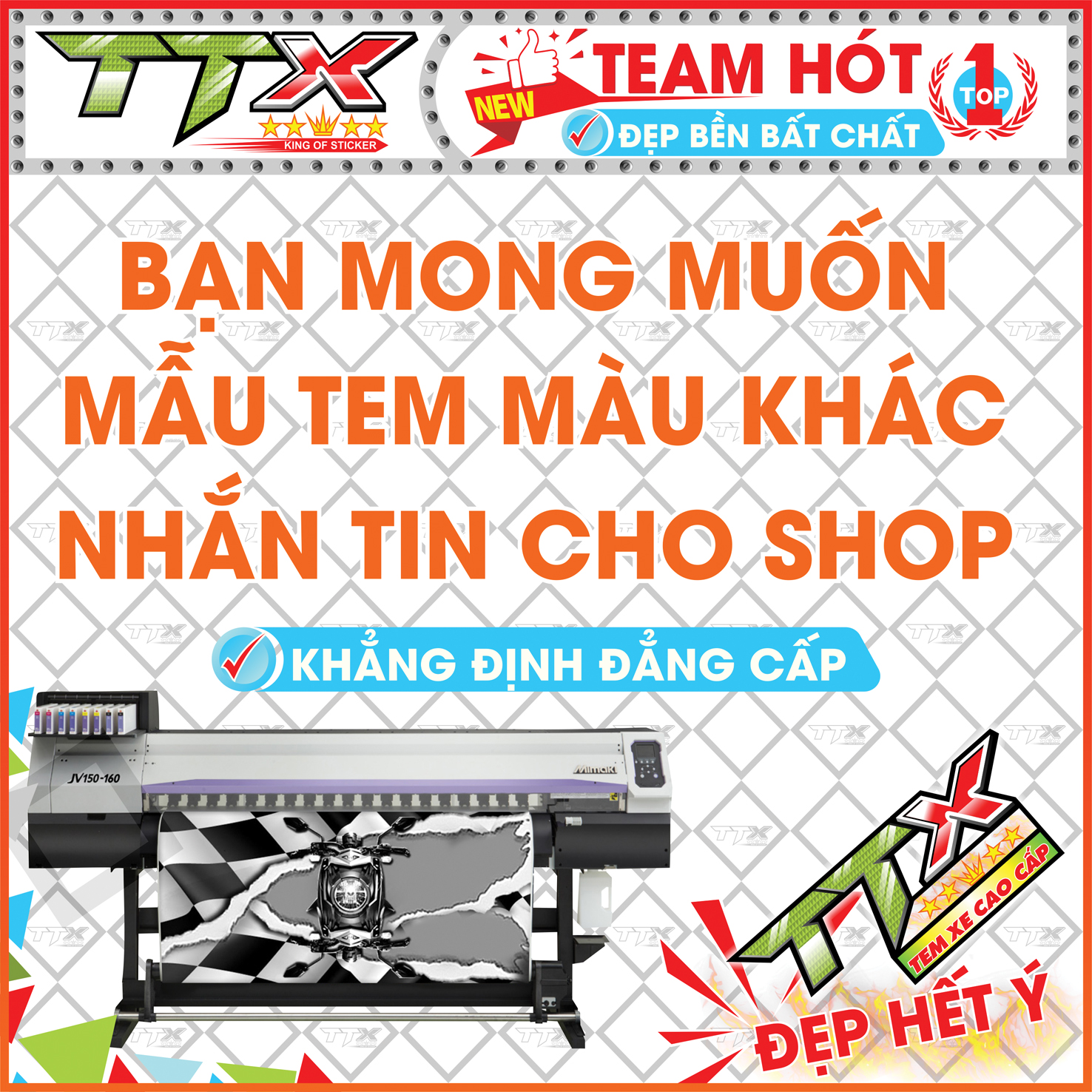 Tem Sirius Mẫu Mới RC Đỏ Đen Siêu Đẹp