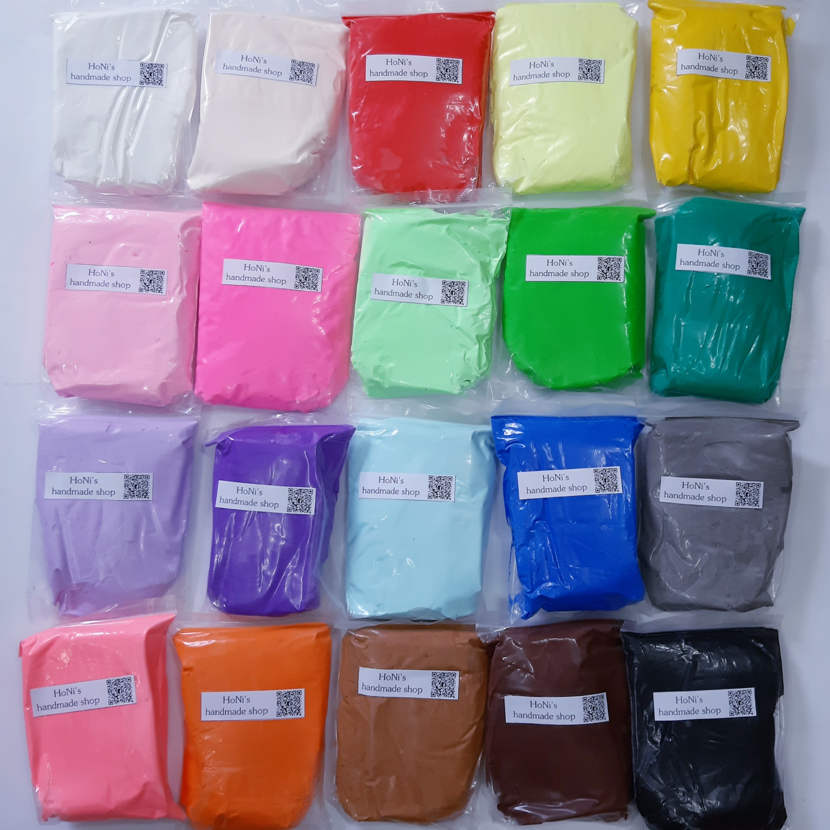 Đất Sét Nhật Nhẹ Tự Khô Loại 1 100G 20 Màu Tự Chọn