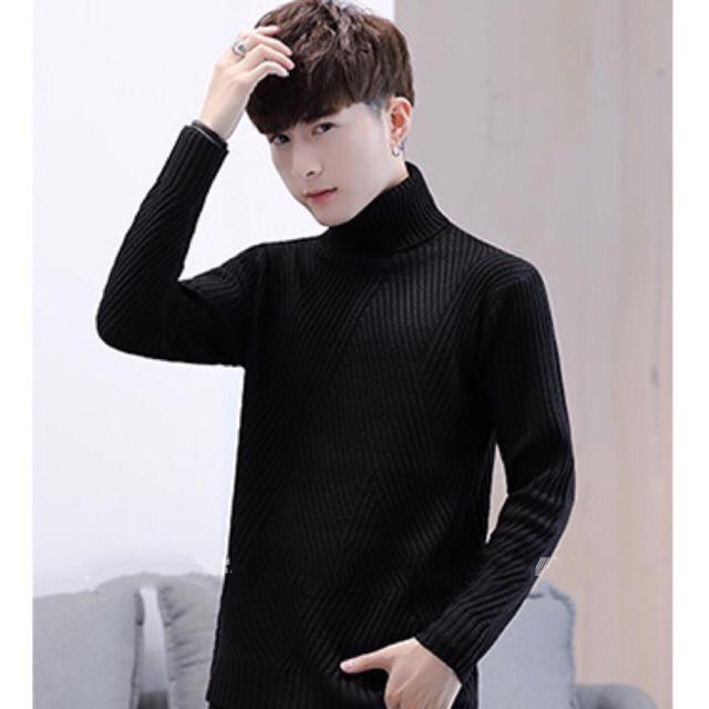 Áo len nam cổ lọ dày đẹp