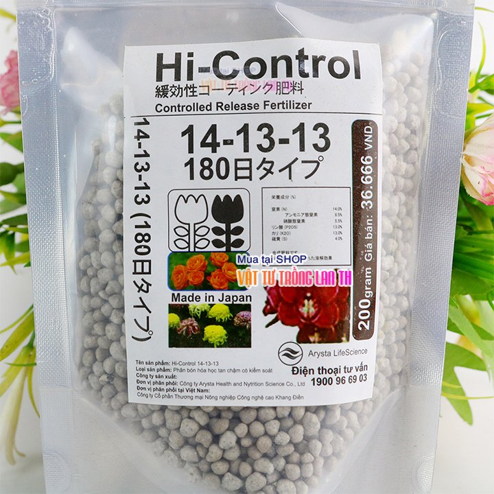 Phân tan chậm hi - control nhật bản cho lan gói 200g - t194