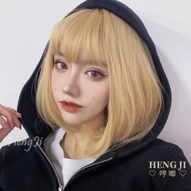 Tóc giả cúp 💰FREESHIP💰 nguyên đầu cúp ngắn- mÃ d3030 tặng kèm lưới