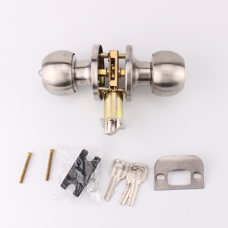 Bộ ổ khoá tay nắm tròn - dễ dàng sửa chữa, thay khóa cửa phòng ngủ, khóa cửa kho, khóa cửa toilet...